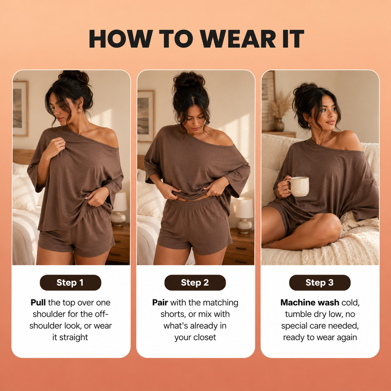 Lucienne Off-Shoulder Lounge Set